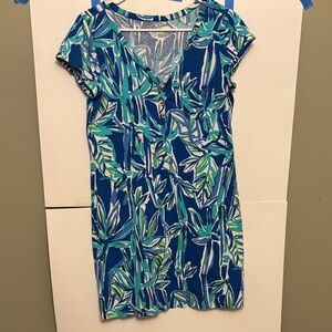 Lilly Pulitzer Blue and Green Mini Dress